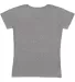 3507 LA T Ladies V-Neck Longer Length T-Shirt in Granite heather back view
