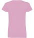 3507 LA T Ladies V Neck Longer Length T Shirts in Pink back view