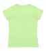 3507 LA T Ladies V-Neck Longer Length T-Shirt in Key lime back view
