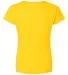 3507 LA T Ladies V-Neck Longer Length T-Shirt in Yellow back view