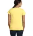 3516 LA T Ladies Longer Length T-Shirt in Butter back view