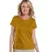 3516 LA T Ladies Longer Length T-Shirt in Gold front view