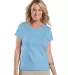 3516 LA T Ladies Longer Length T-Shirt in Light blue front view