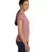 3516 LA T Ladies Longer Length T-Shirt in Mauvelous side view