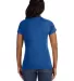 3516 LA T Ladies Longer Length T-Shirt in Vintage royal back view