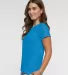 3516 LA T Ladies Longer Length T-Shirt in Tradewind side view