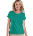 3516 LA T Ladies Longer Length T-Shirt in Jade front view