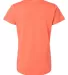 3516 LA T Ladies Longer Length T-Shirt in Papaya back view