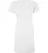 3522 LA T Ladies T-Shirt Dress WHITE front view