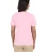 3587 LA T Ladies' V-Neck T-Shirt in Pink back view
