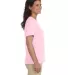 3587 LA T Ladies' V-Neck T-Shirt in Pink side view