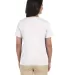 3587 LA T Ladies' V-Neck T-Shirt in White back view