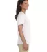 3587 LA T Ladies' V-Neck T-Shirt in White side view