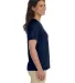 3587 LA T Ladies' V-Neck T-Shirt in Navy side view
