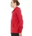 BELLA+CANVAS 3739 Unisex Poly-Cotton Fleece Zip Ho in Red side view
