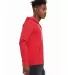 BELLA+CANVAS 3739 Unisex Poly-Cotton Fleece Zip Ho in Heather red side view