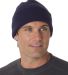 3825 Bayside Knit Cuff Beanie in Navy front view