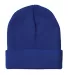 3825 Bayside Knit Cuff Beanie Royal Blue front view