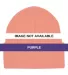 3825 Bayside Knit Cuff Beanie Purple front view