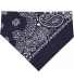 3905 Doggie Skins Bandana in Navy paisley front view