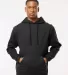 0320 Tultex Unisex Pullover Hoodie in Black front view