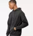 0320 Tultex Unisex Pullover Hoodie in Heather graphite side view