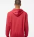 0320 Tultex Unisex Pullover Hoodie in Heather red back view