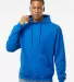 0320 Tultex Unisex Pullover Hoodie in Royal front view