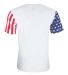 3976 Code V Adult Jersey Stars & Stripes Tee in White