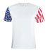3976 Code V Adult Jersey Stars & Stripes Tee in White