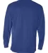 4104 Badger Adult B-Core Long-Sleeve Performance T Royal back view
