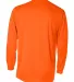 4104 Badger Adult B-Core Long-Sleeve Performance T Safety Orange back view