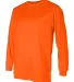 4104 Badger Adult B-Core Long-Sleeve Performance T Safety Orange side view