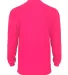 4104 Badger Adult B-Core Long-Sleeve Performance T Hot Pink back view