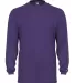 4104 Badger Adult B-Core Long-Sleeve Performance T Purple front view