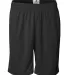 4110 Badger Adult BT5 Trainer Shorts With Pockets Black front view