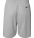 4110 Badger Adult BT5 Trainer Shorts With Pockets Silver back view