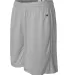 4110 Badger Adult BT5 Trainer Shorts With Pockets Silver side view