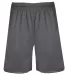 4110 Badger Adult BT5 Trainer Shorts With Pockets Graphite front view