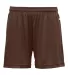 4116 Badger Ladies' B-Dry Core  Shorts in Brown front view
