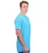 Tultex 202 Unisex Tee with a Tear-Away Tag  in Aqua side view