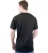 Tultex 202 Unisex Tee with a Tear-Away Tag  in Black back view