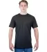 Tultex 202 Unisex Tee with a Tear-Away Tag  in Black front view