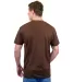 Tultex 202 Unisex Tee with a Tear-Away Tag  in Brown back view