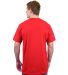 Tultex 202 Unisex Tee with a Tear-Away Tag  Cardinal back view
