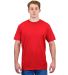Tultex 202 Unisex Tee with a Tear-Away Tag  Cardinal front view