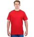 Tultex 202 Unisex Tee with a Tear-Away Tag  in Cardinal front view