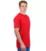 Tultex 202 Unisex Tee with a Tear-Away Tag  in Cardinal side view