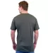 Tultex 202 Unisex Tee with a Tear-Away Tag  in Charcoal back view