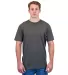 Tultex 202 Unisex Tee with a Tear-Away Tag  in Charcoal front view